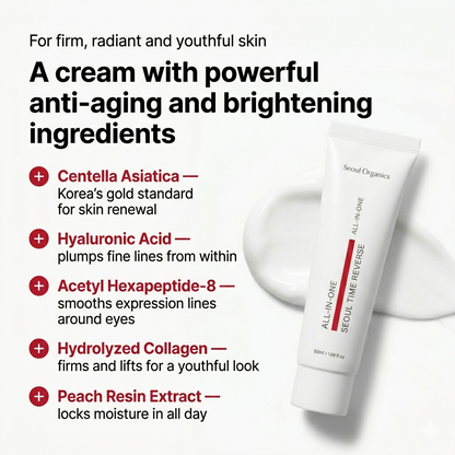 Seoul Time Reverse Cream — All-In-One Korean Anti-Aging Moisturizer